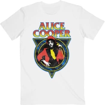 Alice Cooper - Snakeskin Unisex Large T-Shirt - White