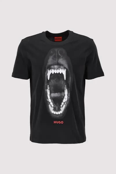 HUGO Dayaking Graphic T-Shirt Black XL