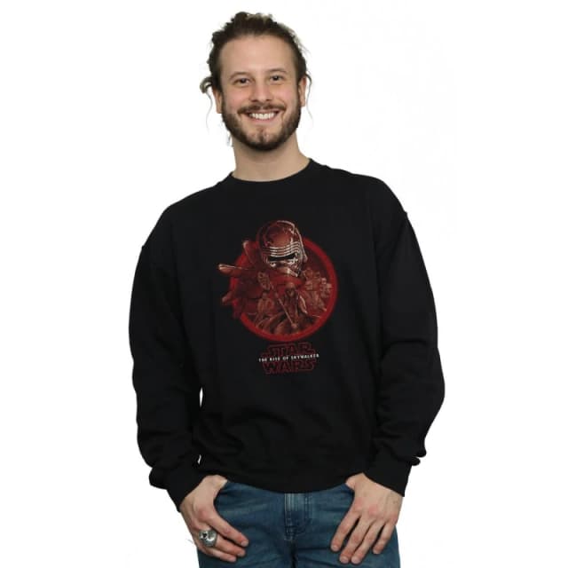 Disney Men Knights Of Ren Sweatshirt in Black Size: Small Black S Male 5059400156348