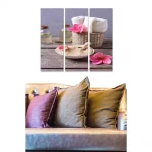 MDF110593250 Multicolor Decorative MDF Painting (3 Pieces)