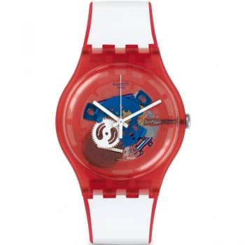 Unisex Swatch New Gent - Clownfish Red Watch