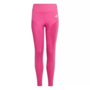 adidas HIIT AEROREADY High-Rise 7/8 Tights Kids - Semi Lucid Fuchsia / White
