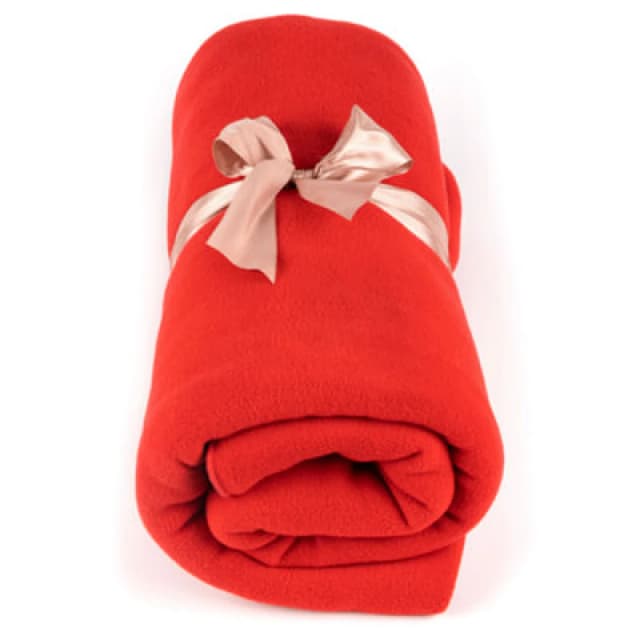 Myga Red Soft Fleece Yoga Blanket For Cozy And Comfortable Practice