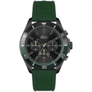 Lacoste Tiebreaker Mens Green Silicone Strap Watch