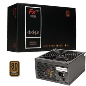 Cronus FX PRO 600W 140mm Silent Fan 80 PLUS Bronze PSU UK Plug