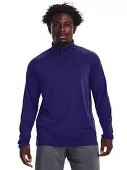 Under Armour Training Tech 2.0 1/2 Zip, Blue, Size S, Men