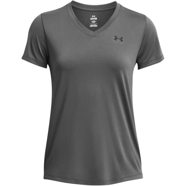 Under Armour Armour Tech V-Neck Short Sleeve Womens - Grey Grey 8
