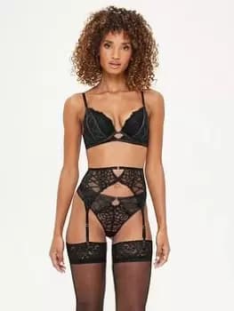 Ann Summers Bras The Unforgettable Padded Plunge Bra 2 - Black, Size 32A, Women