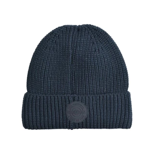 Lambretta Mens Logo Fleece Beanie in Navy Navy Male One Size