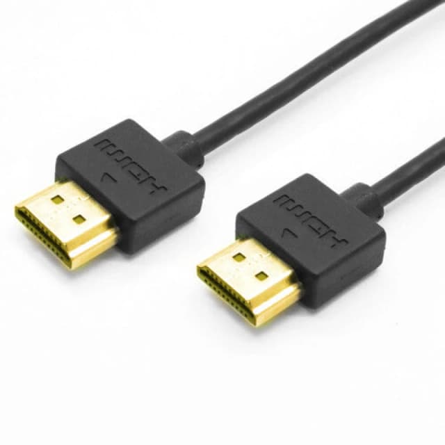 Cablenet Cablenet 0.5m Slimline HDMI 1.4b Male-Male(4Kx2K@60Hz)Hi Speed+E 36AWG Blk PVC 32-3700