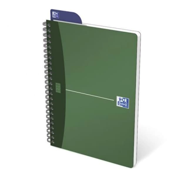 Oxford Office A5 Opaque Poly Cover Wirebound Notebook Narrow Ruled With Margin 180 Page Including Repositionable Divider/ruler,