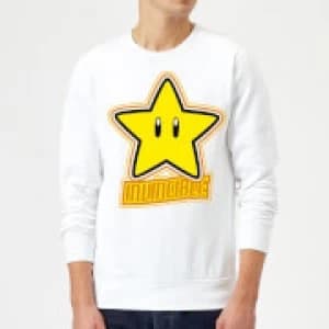 Nintendo Super Mario Invincible Sweatshirt - White - L