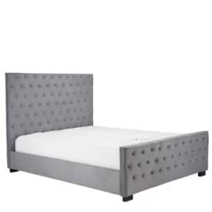 Marquis Grey Velvet Bed