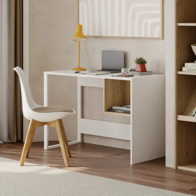 Decortie Model Desk White WYBIB Unisex
