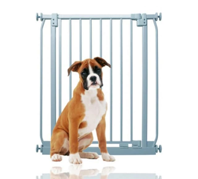 Bettacare Elite Pressure Dog Gate Narrow, 65.5Cm - 74.5Cm, Matt Grey, Narrow Pressure Fit Pet Gate For Dog And Puppy