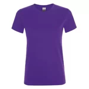SOLS Womens/Ladies Regent Short Sleeve T-Shirt (M) (Dark Purple)