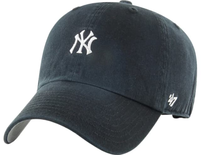 '47 Brand Mlb Ny Base Runner 47 Clean Up Cap Black OSFA