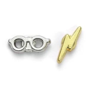 Harry Potter Lightning Bolt and Glasses Stud Earrings