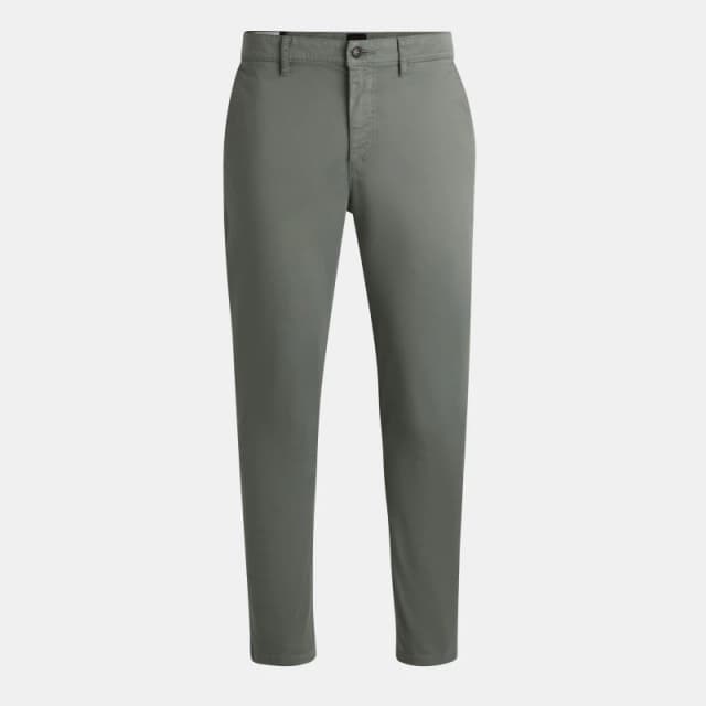 Boss Mens Tapered Fit Chinos Open Grey male 32W R