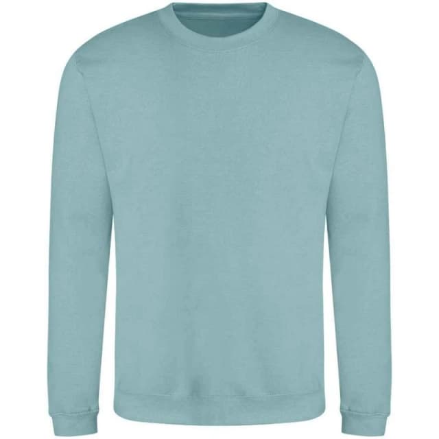 AWDis AWDis Men Just Hoods Crew Neck Plain Sweatshirt (280 GSM) in Aqua Size: Small Aqua S Male 5063527334688