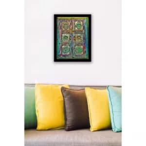 SC0074 Multicolor Decorative Framed MDF Painting