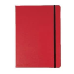 Black n Red B5 Notebook Journal Soft Cover 90g/m2 Numbered Pages Red