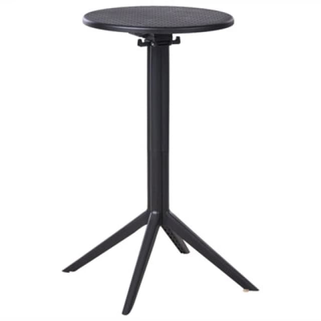 Beliani Garden Bar Table Legrena 60 Cm 60 Cm Black