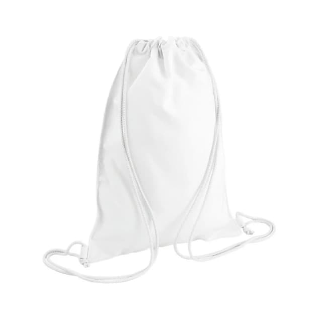 Bagbase Sublimation Drawstring Bag White unisex