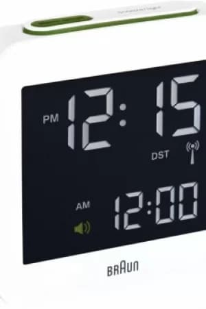 Braun Clocks Digital Alarm Clock Radio Controlled BNC009WH-RC