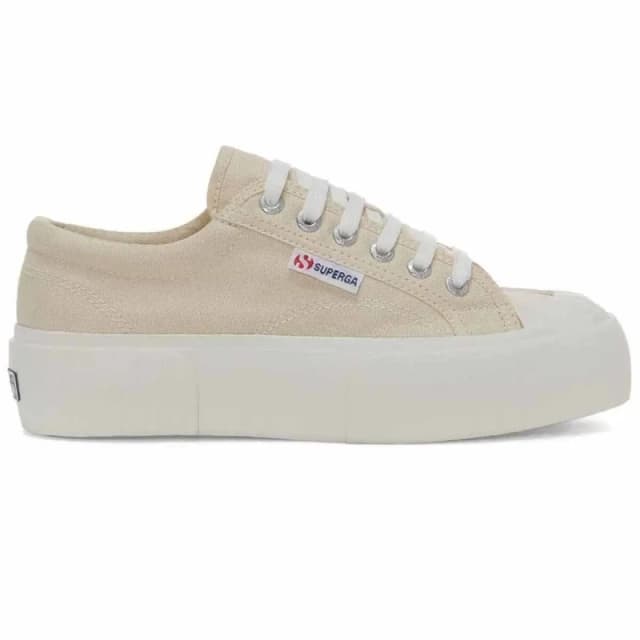 Superga Womens Trainers Superga 2631-Stripe Platform Beige Female 40