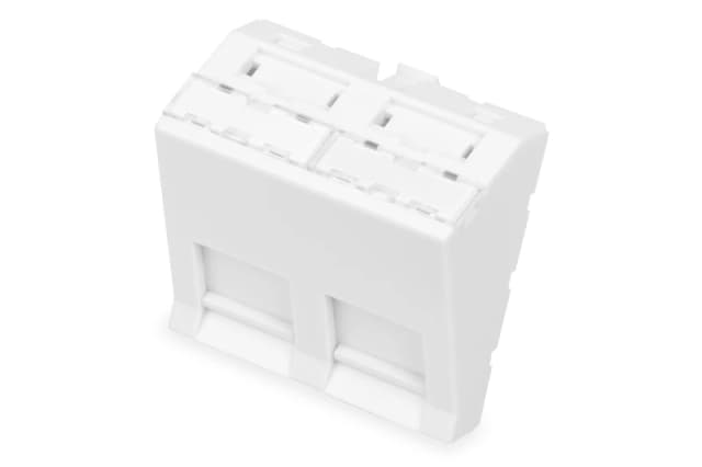 Digitus Front panel. 2-port. 45 x 45 mm. angled. for frame DN-93802-5-