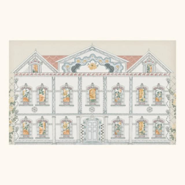 Cath Kidston Doll House Pastel Fixed Size Print To Order Mural