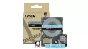 Epson C53S672106/LK-4LAS DirectLabel-etikettes blue on gray 12mm...
