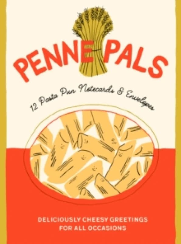 Penne Pals : 12 Pasta Pun Notecards & Envelopes Postcard book or pack