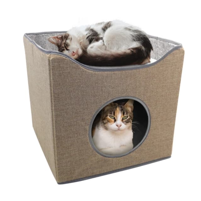 Country Club Country Club Natural Folding Cat House 40x40x38cm Size: 40cm Natural 40cm Unisex 5023674229558
