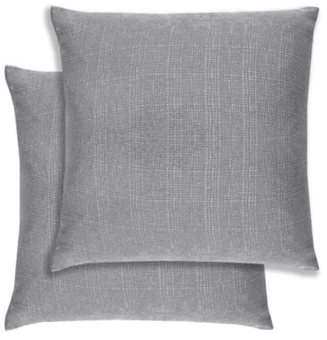 Enhanced Living Pair Of Matrix Grey Textured Cushion Covers - 43X43Cm - Cases Only