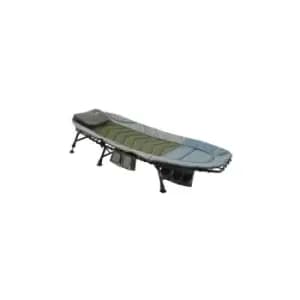 KMS - CARPZILLA Fishing Bed with Side Tool Bag Dark Green FB-008