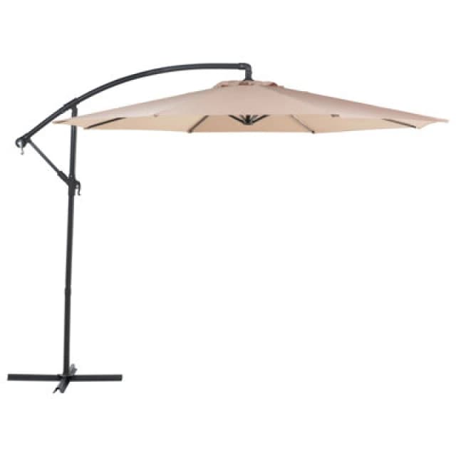 Beliani Cantilever Parasol 300 Cm Ravenna Sand Beige