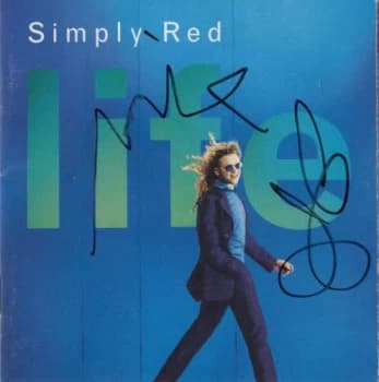 Simply Red Life - Autographed 1995 UK CD album 0630120692