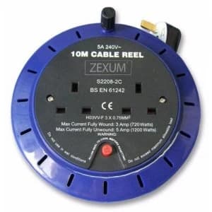 Zexum 10m 2G Circular Round Reel Extension
