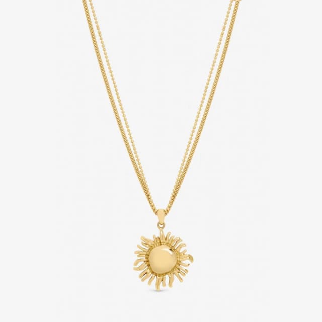 Mood Gold Plated Sun Pendant Gold female One Size