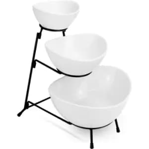 3 Tier Serving Set Bowls M&W - Multi