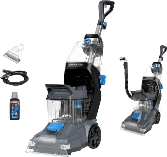 Vax CDCW-SSXS SpinScrub Power Carpet Washer Grey and Tiger Blue