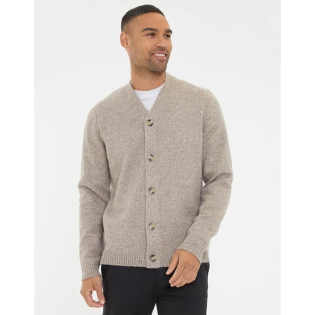 Threadbare Dutch Cardigan Taupe Marl male Small