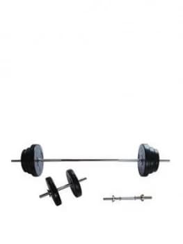 V-Fit 50Kg Barbell / Dumbbell Set