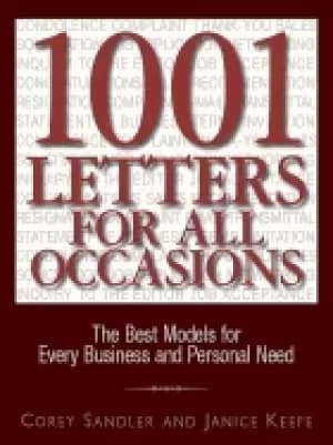 1001 letters for all occasions the best models for every business and perso
