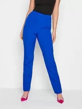 Long Tall Sally Cobalt Scuba Slim Leg Trouser, Blue, Size 12, Women