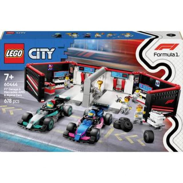 LEGO City F1 Garage & Mercedes-AMG & Alpine Cars Toy Playset 60444 Toys
