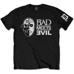 Bad Meets Evil - Masks Mens Large T-Shirt - Black