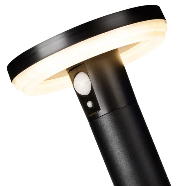 4lite 4lite Antheia Solar Slanted IP54 Die-Cast Aluminium LED Outdoor Wall Light with Built in PIR Motion Sensor (Single) 4L2/6013